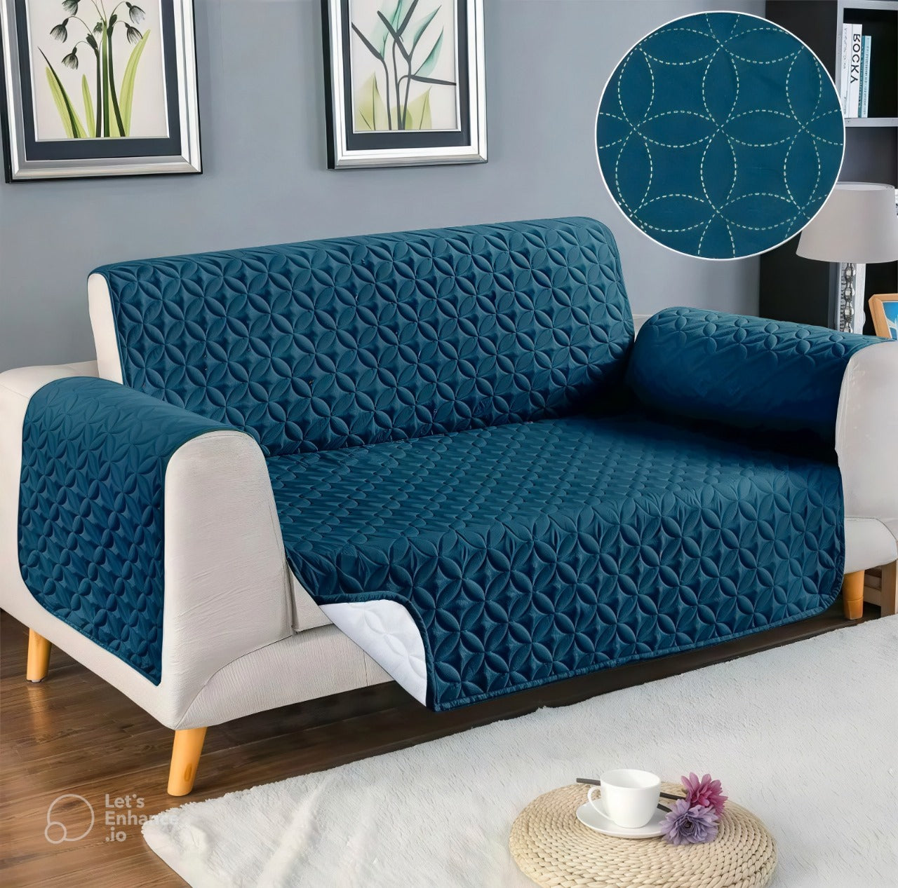 ULTRASONIC MICROFIBER SOFA COVER