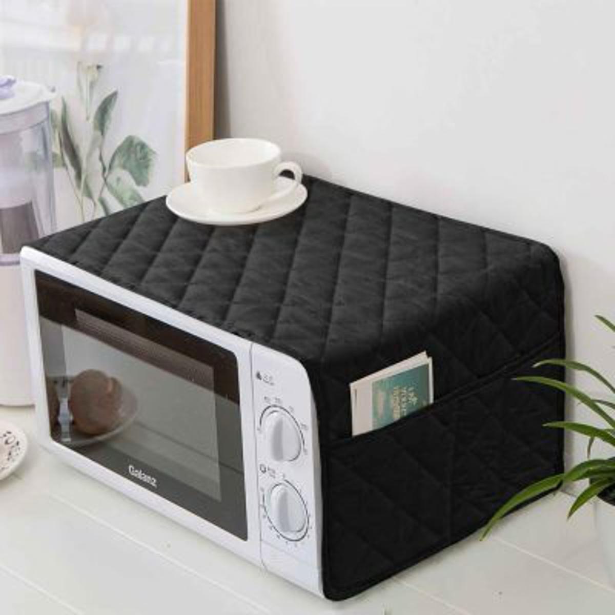 Premium Quilted Oven Top Cover with 4 Elegant Color Pockets