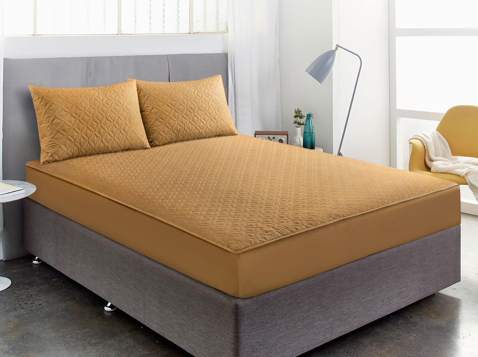 Premium Waterproof Fitted Bed Sheet for King Size Bed