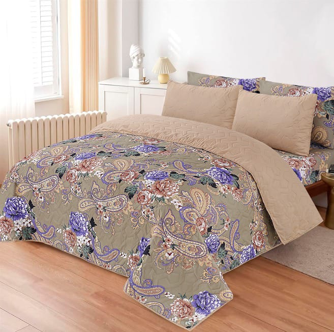 Premium 6Pc King Size Luxury Comforter Set – Ultra Soft Fine Micro Fabric