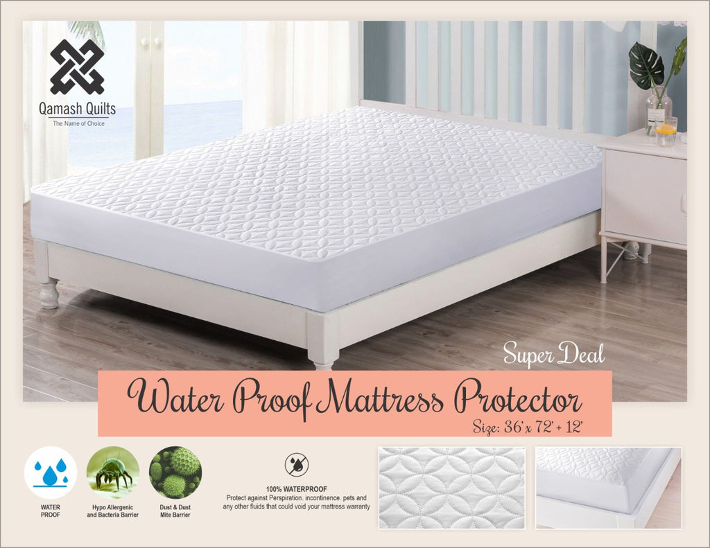 Ultrasonic Quilted Waterproof Mattress Protector – King Size Luxury Series