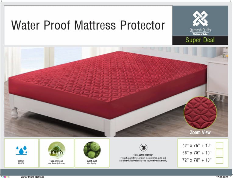 Ultrasonic Quilted Waterproof Mattress Protector – King Size Luxury Series
