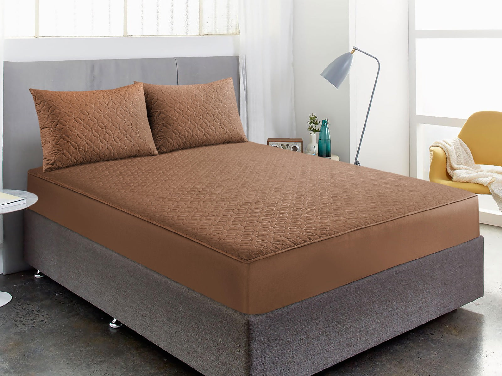 Premium Waterproof Fitted Bed Sheet for King Size Bed