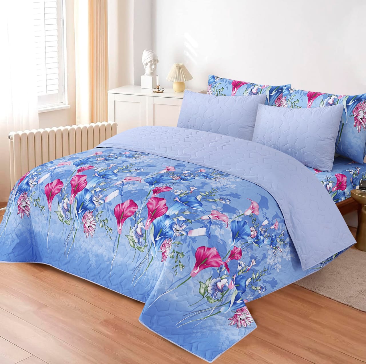 Premium 6Pc King Size Luxury Comforter Set – Ultra Soft Fine Micro Fabric