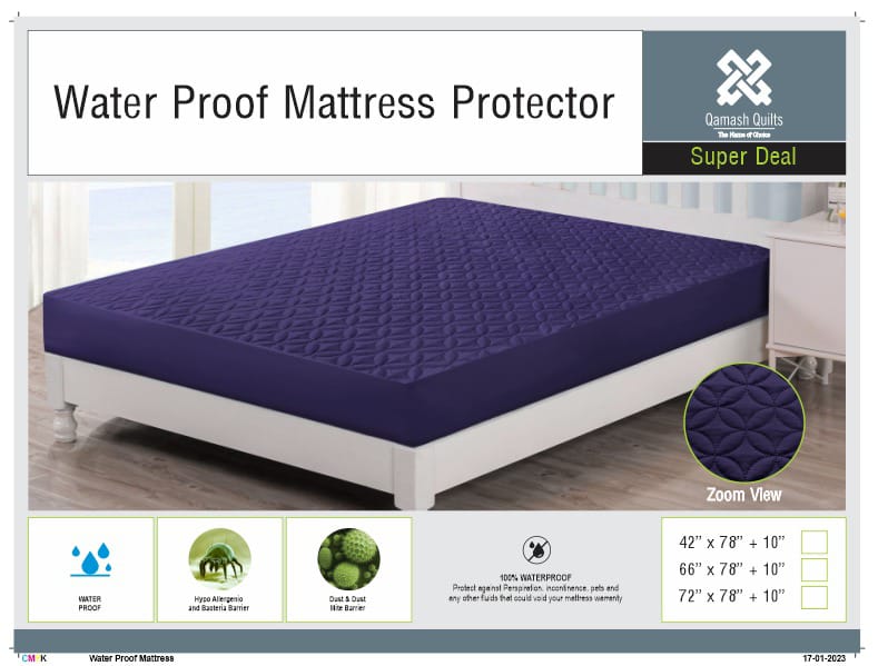 Ultrasonic Quilted Waterproof Mattress Protector – King Size Luxury Series